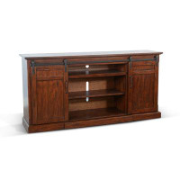 Gracie Oaks Jen Solid Wood TV Stand for TVs up to 85"