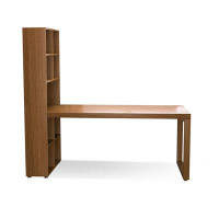 Fortuna Femme 70.87"brown Rectangular Solid Wood desks