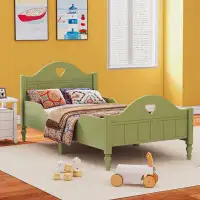 Charlton Home Toddler Bed With Side Safety Rails And Headboard And Footboard