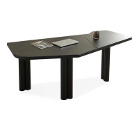 Fit and Touch 102.36" Black Free Shape Solid Wood desks
