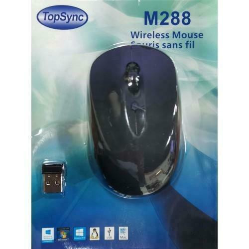 TopSync M288 Wireless Mouse with Nano Receiver - Black in Mice, Keyboards & Webcams