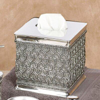 House of Hampton Rymer Beaded Heart Boutique Tissue Box Cover