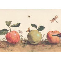 August Grove Leontion Insects and Apple 15' L x 9" W Wallpaper Border