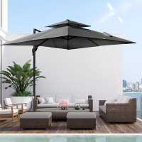Arlmont & Co. Gerret 117.6'' Square Cantilever Umbrella