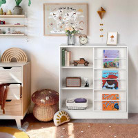 Ebern Designs Cowiewie 35.9" W Bookshelf, 4-tier Open Bookcase With Removable Shelf Door For Office Bedroom, Modern Stor