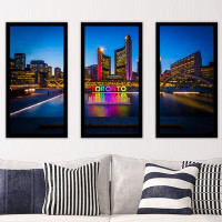 Picture Perfect International "Nathan Phillips Square in Toronto" - Photograph Multi-Piece Image on Plastic