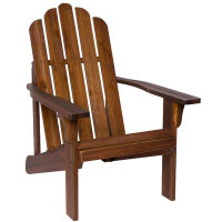 Highland Dunes Talreja Solid Wood Adirondack Chair