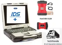 Ford VCM II Ford VCM2 Diagnostic Tool V129 on Panasonic Toughbook includes IDS V129 Software