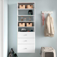 Dotted Line™ Grid 25.13" W Closet System Walk-In Sets