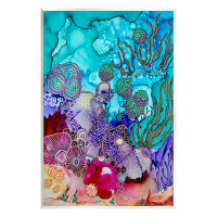 Stupell Industries Stupell Industries Modern Coral Reef Framed Giclee Art Design By Amy Tieman