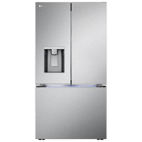 LG 36" 26 cu. ft. Smart Counter-Depth MAX French Door Refrigerator with Four Types of Ice - Stainless Steel