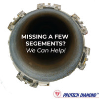 Burnt Blade? Broken Core Bit? Wobbly Blade Lost Tension? ProTech Diamond ™ Tool Re Tip Service Can help!