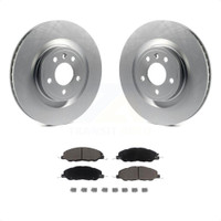 Front Coated Disc Brake Rotors And Ceramic Pads Kit For Ford Mustang KGC-100054