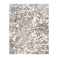 Gertmenian Ciaran Gaia Animal Glam Leopard Print Grey/Tan/Ivory Polypropylene Area Rug