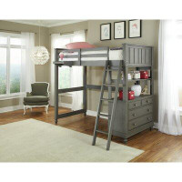 Viv + Rae Sowams Twin 4 Drawer Loft Bed with Shelves Baby & Kids