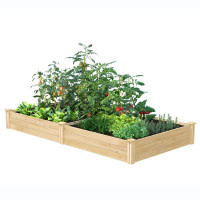 Arlmont & Co. Cedar 4Ft X 8Ft X 10.5In Raised Garden Bed - Made In USA