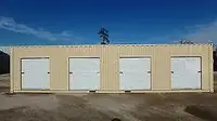 New White 7 x 7 Ocean Container, Green House Roll-up Doors