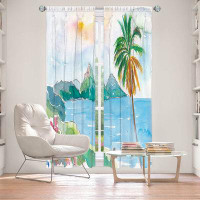 East Urban Home Lined Window Curtains 2-panel Set for Window Size by Markus Bleichner - St Lucia