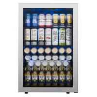 CLF CLF 180 Cans (12 oz.) 4.59 Cubic Feet Outdoor Rated Freestanding Beverage Refrigerator with Wine Storage and with Gl