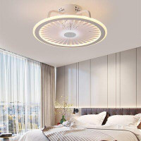 Orren Ellis Integrated LED Bladeless Ceiling Fan with Remote Control and Light Kit Included