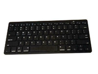 Multimedia Slim Wireless Bluetooth 2.4GHz Keyboard for iPad 2, 3, Android, PC and Laptop - Black