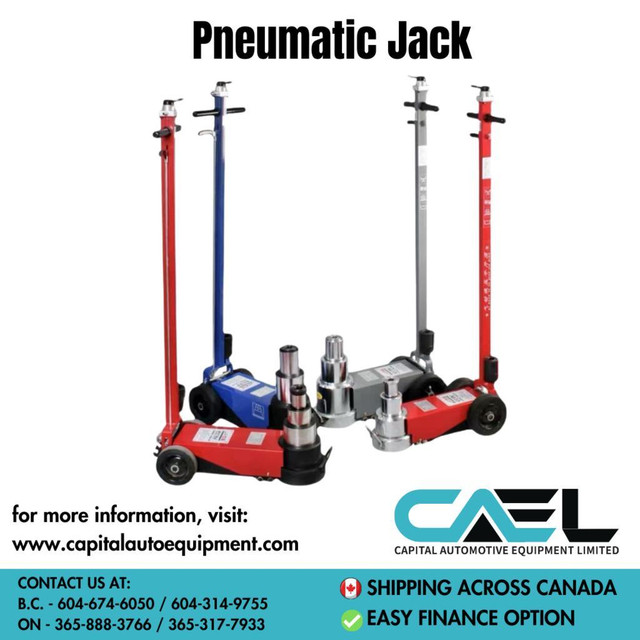 Brand New 30T/60T Flat Pneumatic Jack - Professional Air Hydraulic Floor Jack in Heavy Equipment Parts & Accessories