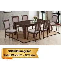 Solid Wood Dining Set Sale !! Huge Sale !!