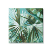 Stupell Industries Stupell Industries Tropical Plant Leaves Abstraction Canvas Wall Art By Suzanne Wilkins