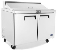 MSF8302GR 48 Inch Refrigerated Sandwich / Salad Prep Table – 2 Doors Stainless steel exterior &amp; interior