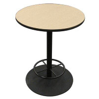 AmTab Manufacturing Corporation Café Cast Iron Pedestal Base - Footring 30" Circular Cafeteria Table