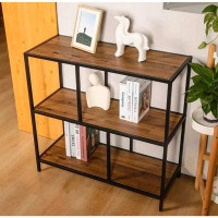 17 Stories 17 Storeys Console Table, Sofa Table With 3-tier Storage Shelves, Farmhouse Hallway Table For Living Room, En
