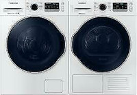 SAMSUNG 24 Inch Front Load Washer & dryer Set, Stackable, Platinum, ENERGY STAR. Brand New,  Super Sale $1799.00 No Tax