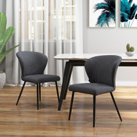 Dining Chairs 18.5" W x 26" D x 31.1"H Dark Grey