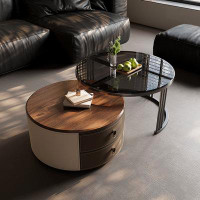 LORENZO Round living room household light luxury simple modern coffee table