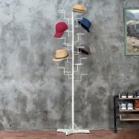 Red Barrel Studio Iashia Iron Freestanding 20 - Hook Hat Coat Tree Rack