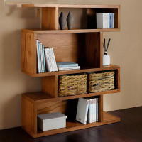 George Oliver Modern simple solid wood bookcase creative shelf shelf.