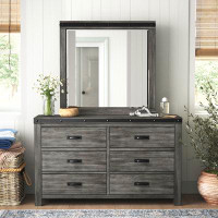 Sand & Stable™ Sand & Stable™ Montauk Youth 6-Drawer Dresser & Mirror Set In Grey