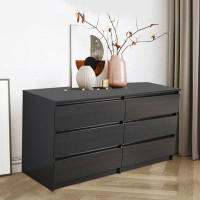 Ebern Designs 6 Drawer Double Dresser