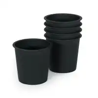 Ebern Designs DTY Signature 6.3" Round Nursery Plant Pot - Garden Plastic Pots with Drainage (5-Pack)