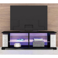 Brayden Studio Tv Stand For 32-60 Inch With Led Lights