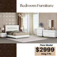 King Size Bedroom Furniture on Sale!! Floor Model Clearnce !!