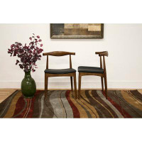 Wildon Home® Lefancy  Sonore  and Walnut Brown Finished Wood 2-Piece Dining Chair Set