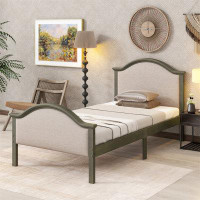 Alcott Hill Bed with Upholstered Headboard and Footboard
