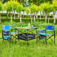 Latitude Run® 3-Folding Outdoor Table And Chairs Set