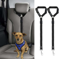 NEW 2 PACK CAT & DOG SAFETY SEAT BELT CAR HEADREST SEATBELT 5101022