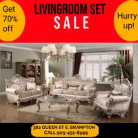 Traditional Gold Sofa Set Sale !! Huge Sale !!