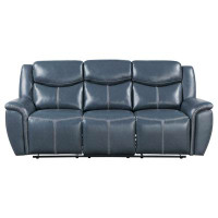 Latitude Run® Ezhno 88.5" Vegan Leather Reclining Sofa