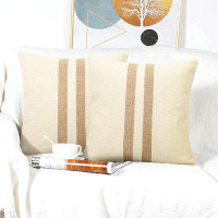 Hokku Designs Covers Farmhouse Decorative Square Pillowcases For Couch Sofa Living Room Outdoor Decor