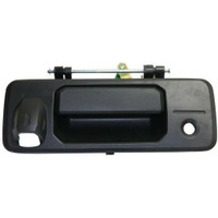 Door Handle Tail Gate Outside Toyota Tundra 2014-2019 With Key/Camera Hole Texture Black , TO1915118