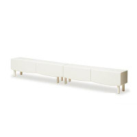 STAR BANNER Modern simple solid wood TV cabinet living room cream wind multi-functional TV cabinet